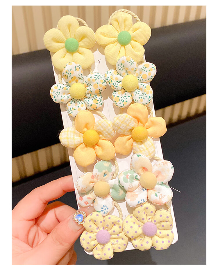 CHIMERA 20-Piece Fresh Cute Floral Children's Hair Ties Braided Ponytail Elastics Hair Accessories Girls Birthday Gift 7