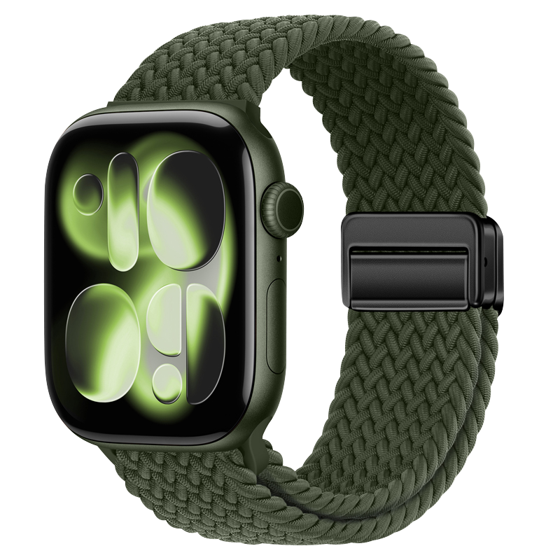 BHO [Upgraded Ever-Fast Magnetic Band] Compatible with Apple Watch Bands, Suitable for Apple Watch S12/S11 Braided Strap, IWatch S10/9/8/7/Ultra4/SE3 Band