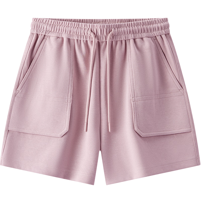 Semir Women's Casual Summer Elastic Waist Loose Knit Straight-Leg Sports Shorts Ins Trend 101325125001