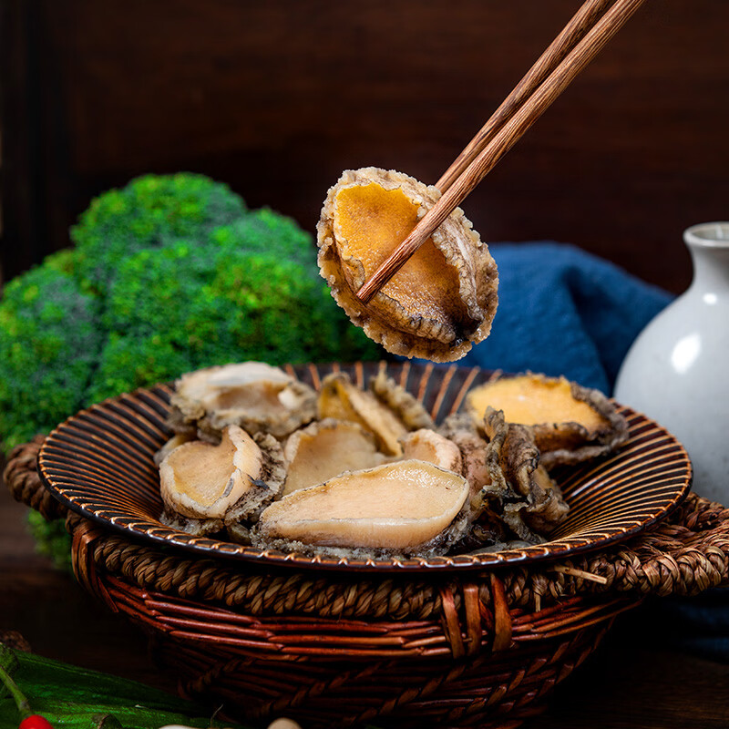 江船长无壳鲍鱼肉净重110g(12粒）活鲍加工 火锅烧烤海鲜 生鲜