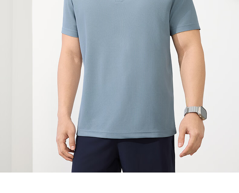 361° Men's Short Sleeve T-Shirt Spring Summer Sports Quick-Dry Running Fitness Polo Shirt 652624109H-5 37