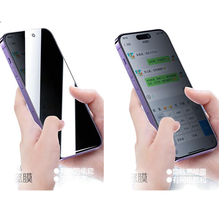 Защитное стекло SmartDevil для Apple iPhone 14 Pro, антишпионское, противоударное, антиотпечатки, полное покрытие