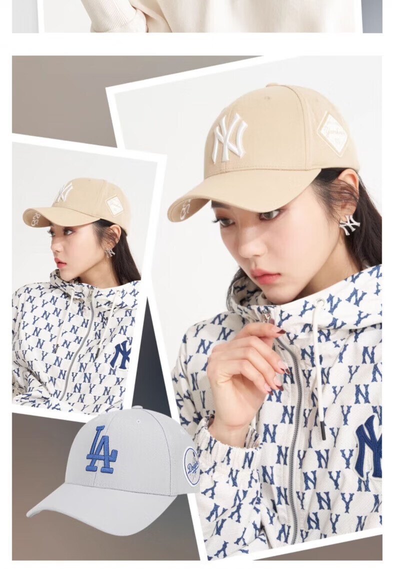 MLB Baseball Cap Unisex Hard Top Duckbill Sunshade Casual Sports Hat Gift 3ACP8501N-50GOS-F 7