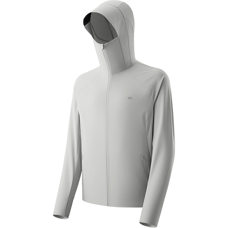 Beneunder Ice Silk Sun Protection Clothing Men's Jacket, UV Protection, Cool And Breathable, Outdoor Fishing AL106 Light Coffee Gray XL