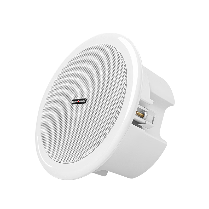 NINTAUS 6.5 Inch Coaxial Ceiling Speaker Constant Voltage Subwoofer In-Ceiling Background Music Embedded Commercial Store Public Broadcast Speaker X4-6