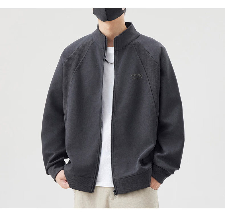 JEEP SPIRIT Men's Jacket Hoodie High-End 2026 Spring Autumn Stylish Sport Casual Trendy Top 12