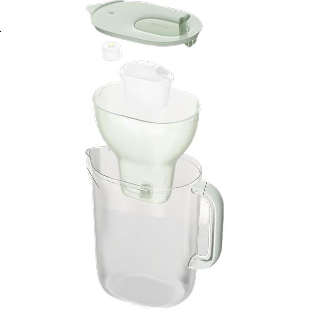 Фильтр-кувшин Brita Eco Series 3.5л, Мягкий туман Зеленый + 2 сменных картриджа PRO