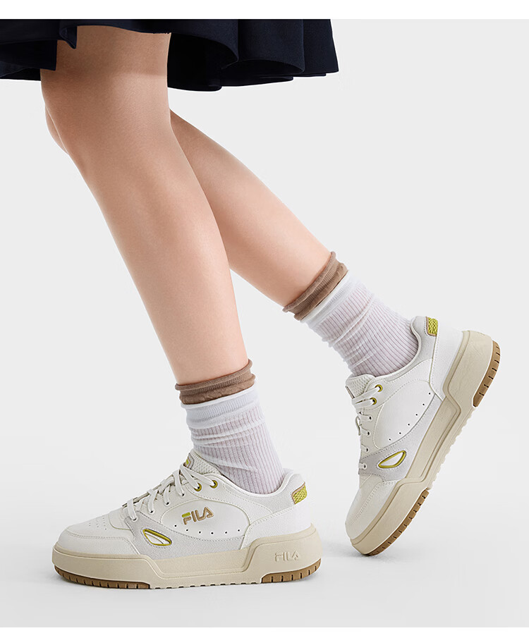 FILA Official Women's CAMPUS 1S Sneakers 2026 Spring Square Casual Shoes 38