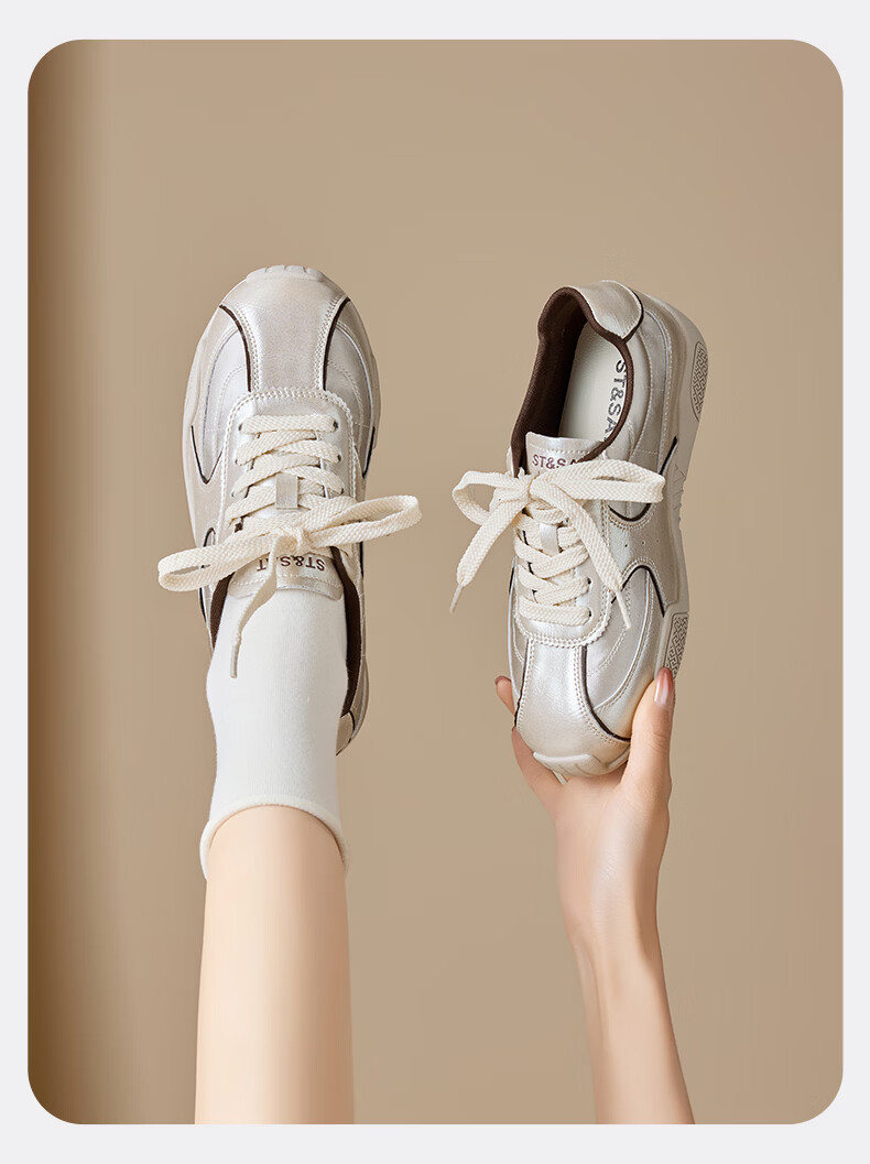 Saturday Ballet Style Women's 2026 New Summer Thick Sole Height Increasing Agan Casual Lightweight Versatile Sports Shoes 13