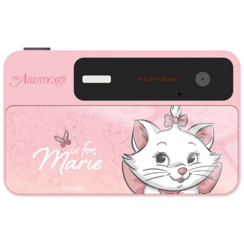 Disney Children's Digital Camera, Student Photography Travel Pocket Camera, Ccd Alternative, Front And Rear Video Recording, Birthday Gift for Boys And Girls, Student Mid-Autumn Festival Gift X50 Mary Cat