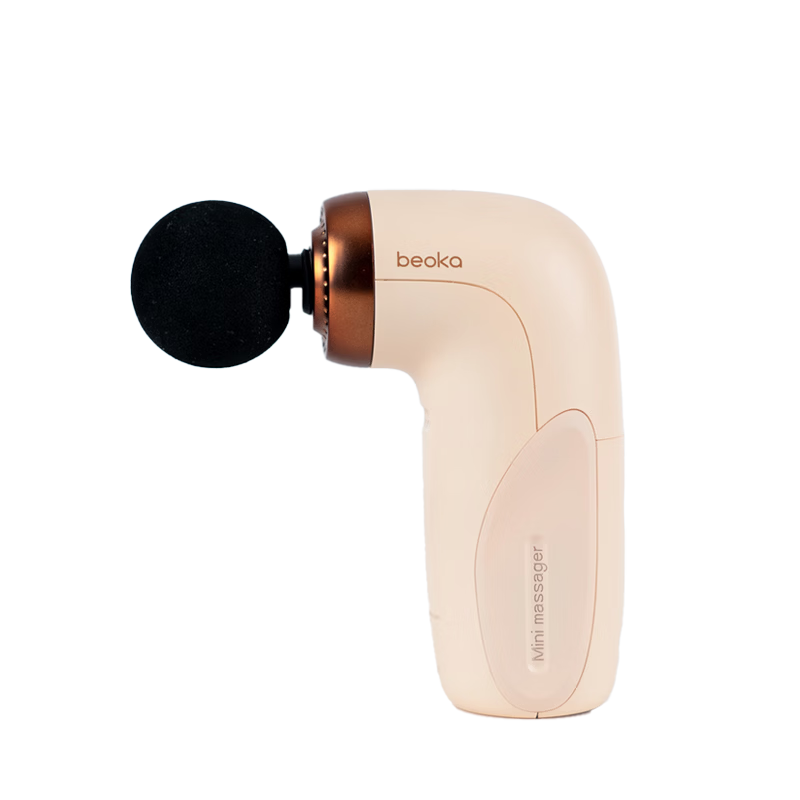 Beoka Ultra-Mini Massage Gun HA1, Muscle Relaxation Massager, Mini Massage Gun, Neck Massager, Gift for Women And Mothers on Mother's Day - Cream Latte