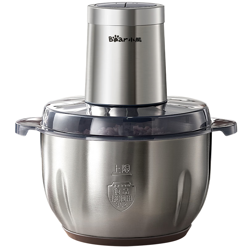 Bear Meat Grinder, Home Stainless Steel, Mincer, Chopper, Meat Mixer, Garlic Press, 3-Liter Large Capacity, 2026 New Model for Home Use, QSJ-P05E3