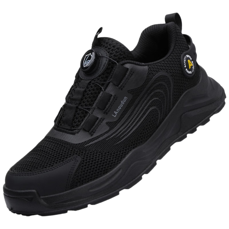 Blue Owl Shield Men's Summer Breathable Ultra-Light Anti-Smash Toe Anti-Puncture Safety Work Shoes DL217T Size 40