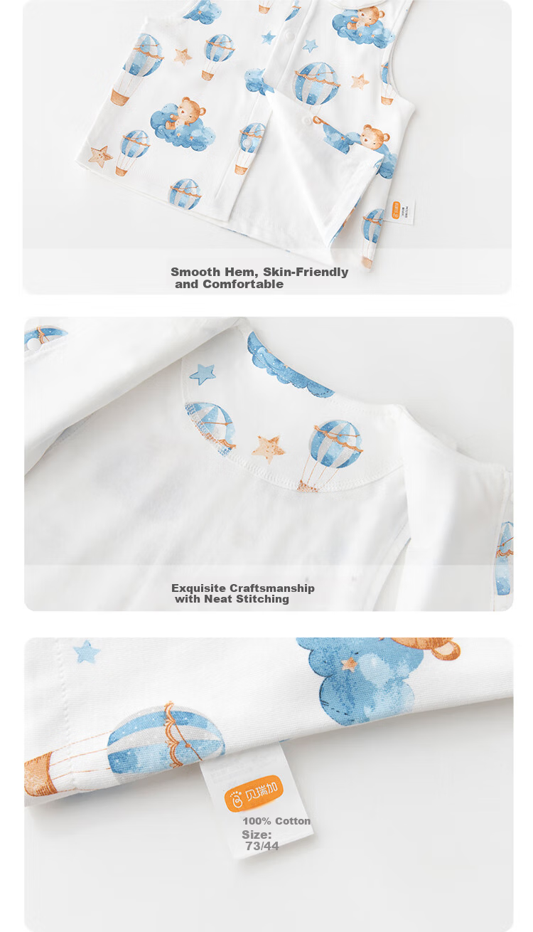 Babyprints Baby Cotton Baby Vest Unisex Toddler Belly Warmer Soft Cute Rabbit 73 8