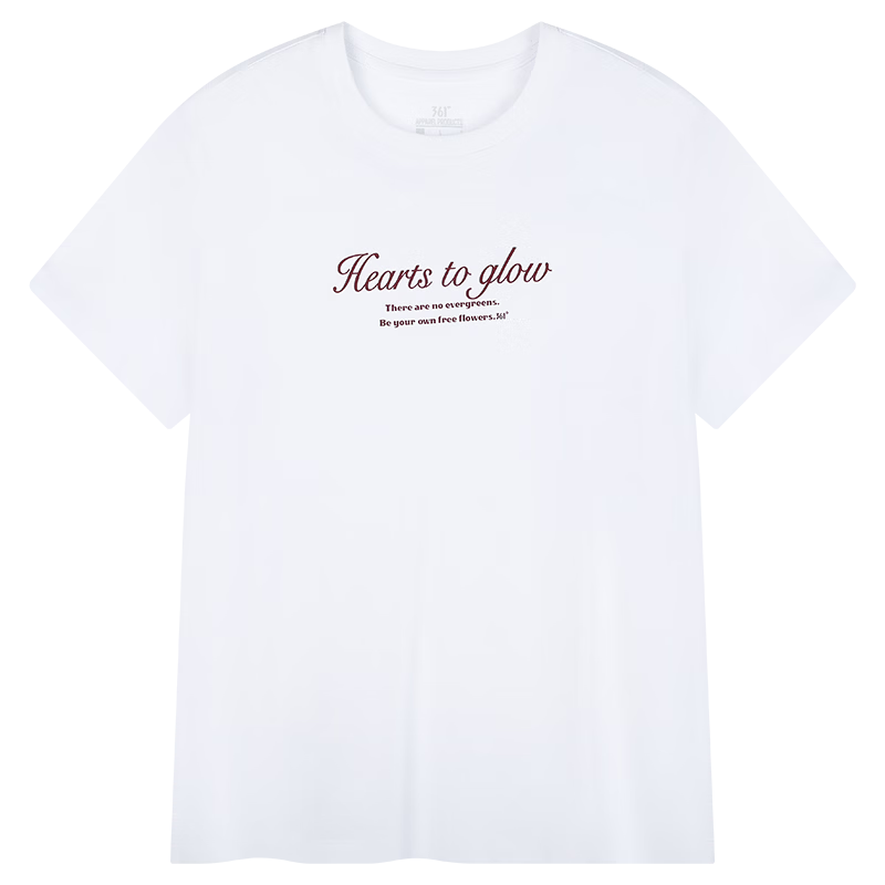 361° Women's T-Shirt Spring Summer Crew Neck Printed Breathable Loose Sports Casual Short Sleeve 662629106-1