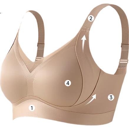 Бюстгальтер Urban Beauty женский, пуш-ап, бесшовный, с боковой поддержкой, без косточек, размер XL