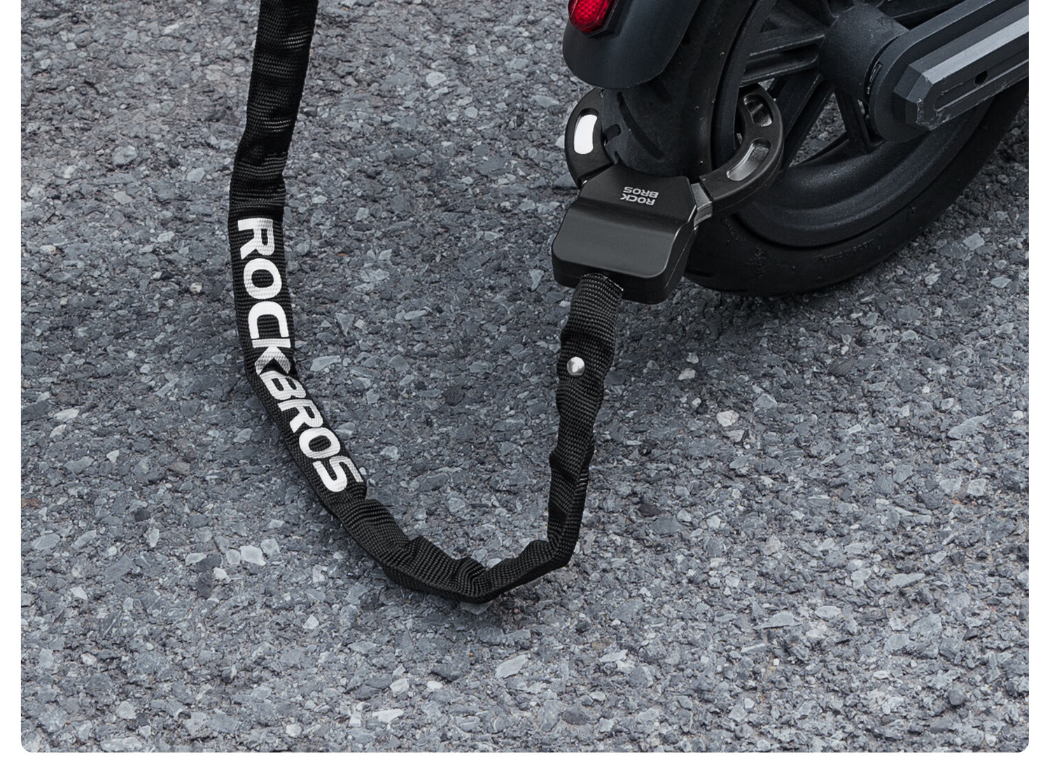 ROCKBROS Bicycle Lock Electric Scooter Chain Lock Anti-theft Chain Ring Lock Mountain Road Bike Lock Ring Lock 3
