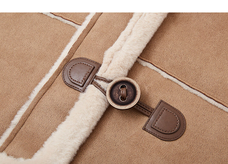 Demana Vintage Yadan Style Winter Modern Suede Velvet Lapel Faux Shearling Spliced Short Warm Women's Jacket 14