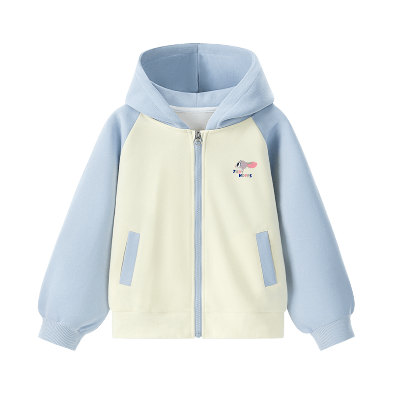 Disney Children's Jacket, Spring Girls' Hooded Sweatshirt Top, Baby Stylish Spring Outfit, Zootopia, Pink, Size 140