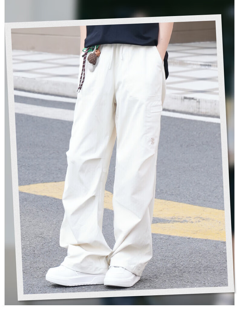 MLB Unisex Parachute Pants Wang Sulong Same Style Casual Wide-Leg Pants 26 Spring New 3AWPB0161-50BKS-M 12