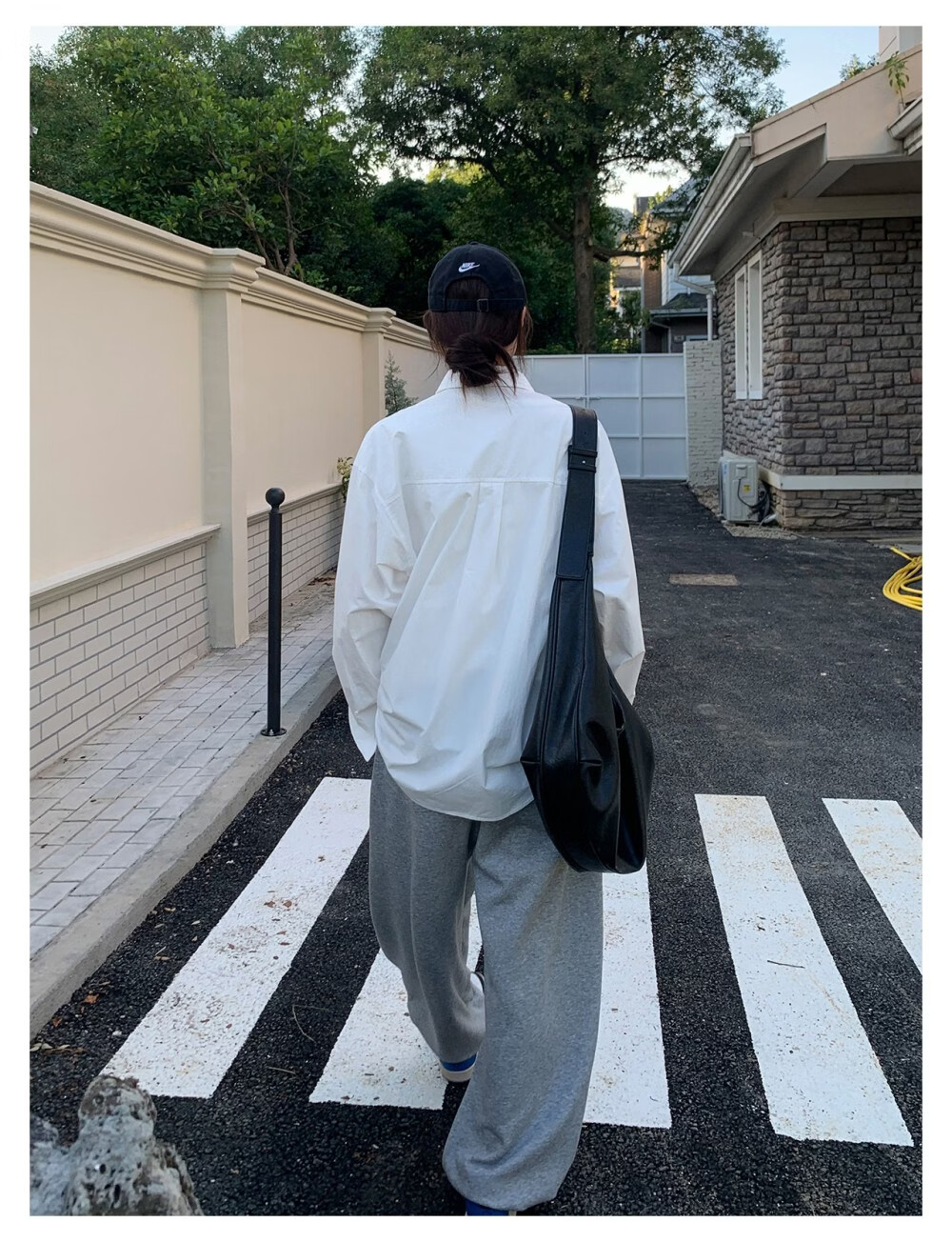 ICH MODE "Chic Subtlety" Fashion Design Relaxed Fit Long Sleeve Shirt Thin Jacket Women White S 12