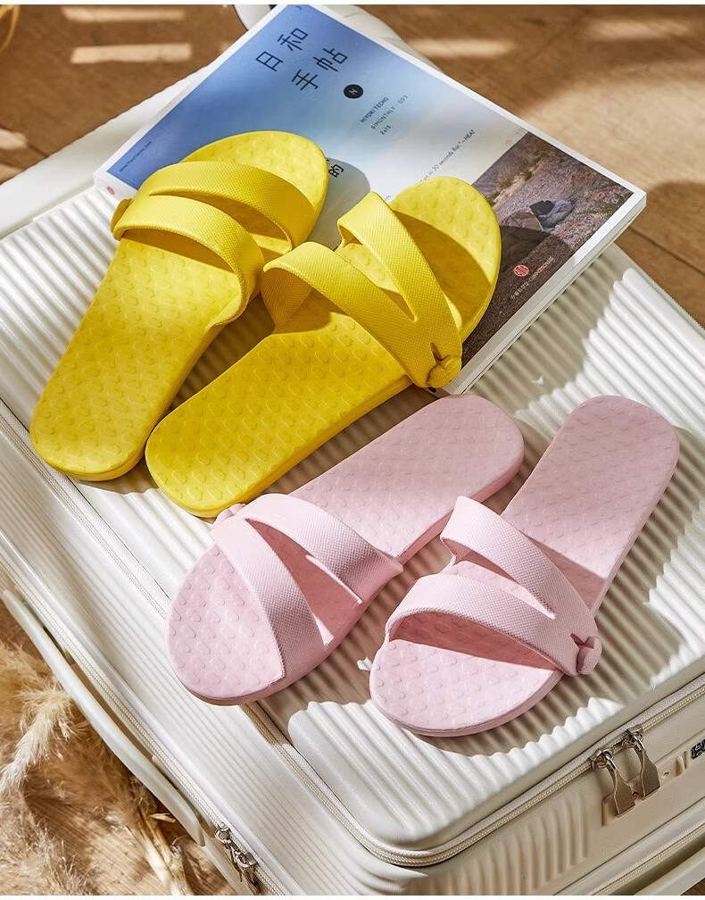 XGGC Travel Portable Foldable Slippers Detachable Non-Slip Bath Beach Hotel Shoes Light Blue Size 35-36 10