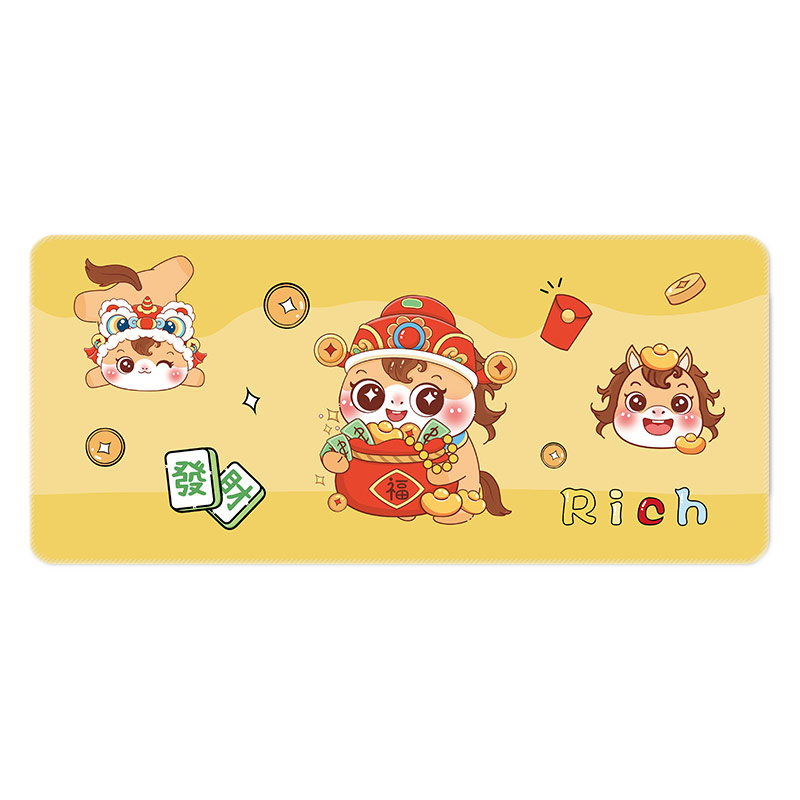 Juyingfeng Large Mouse Pad Office Gaming FPS Smooth Mat Anime Chinese Style High-Value Desktop Mat 800x300x3mm Qianlai Maer