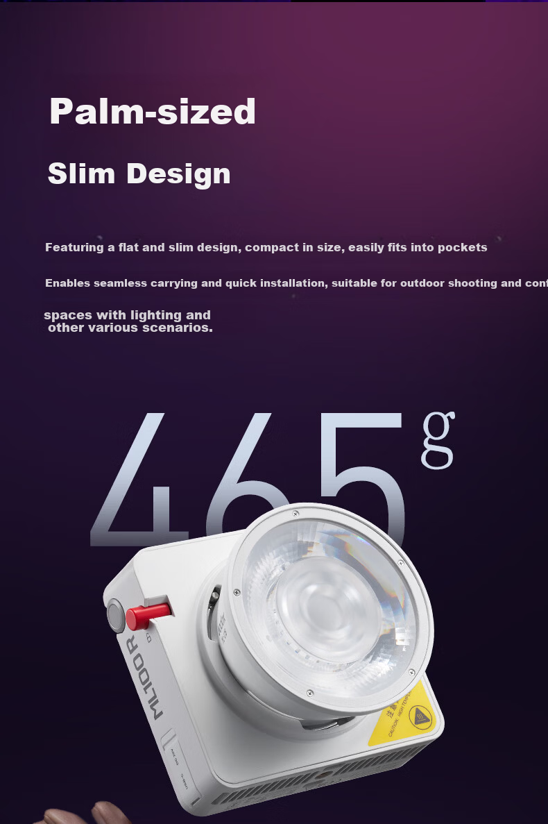 Godox ML80BI Continuous Fill Light Handheld Photography Light Portable COB Outdoor Shooting Video Light 11