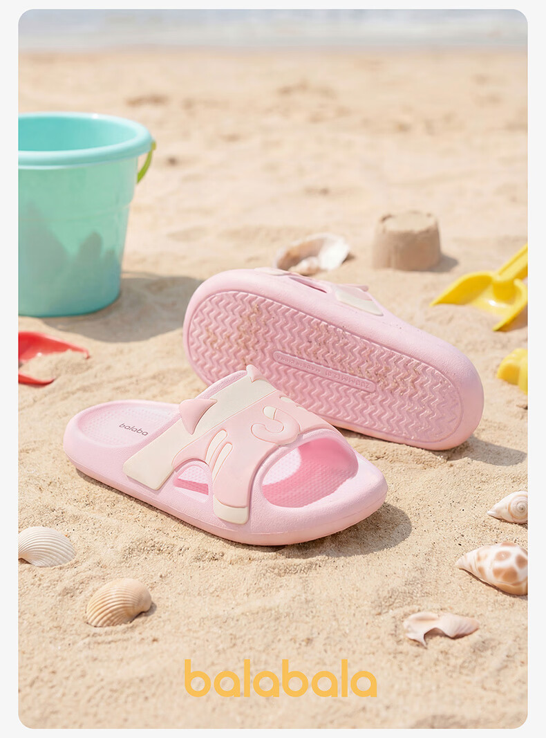 Balabala Kids Cartoon Summer Indoor Bathroom Cute Boys Girls Slippers Sandals for Older Children 19