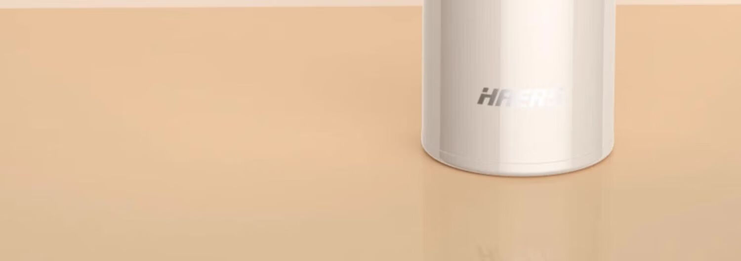 HAERS All-Steel Insulated Water Bottle for Men and Women Students 316 Stainless Steel Cup Sakura Pink 350ml 6