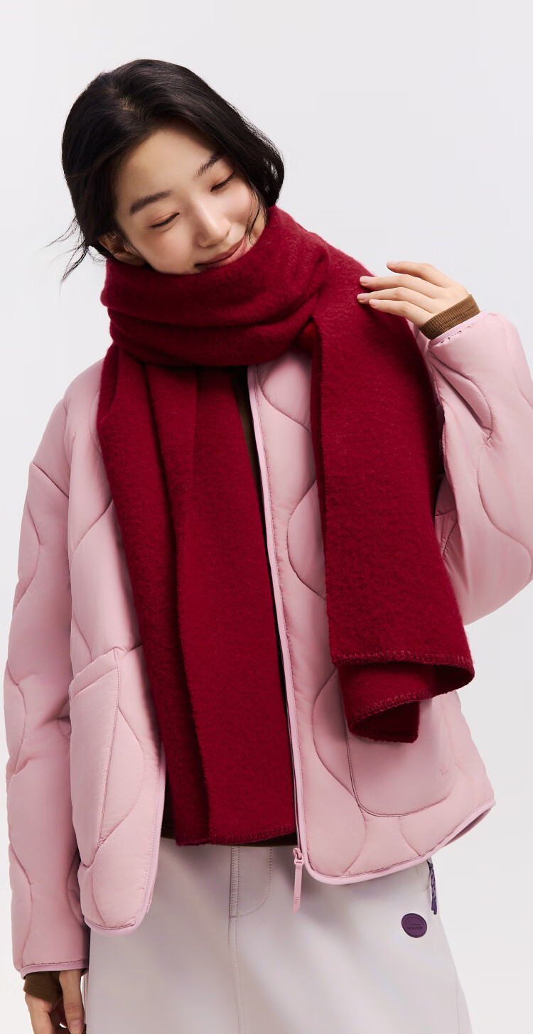Beneunder Scarf Red Wool Warm Shawl Gift Box for Girlfriend Elders Women's Day Birthday Year of Birth Celebration 6