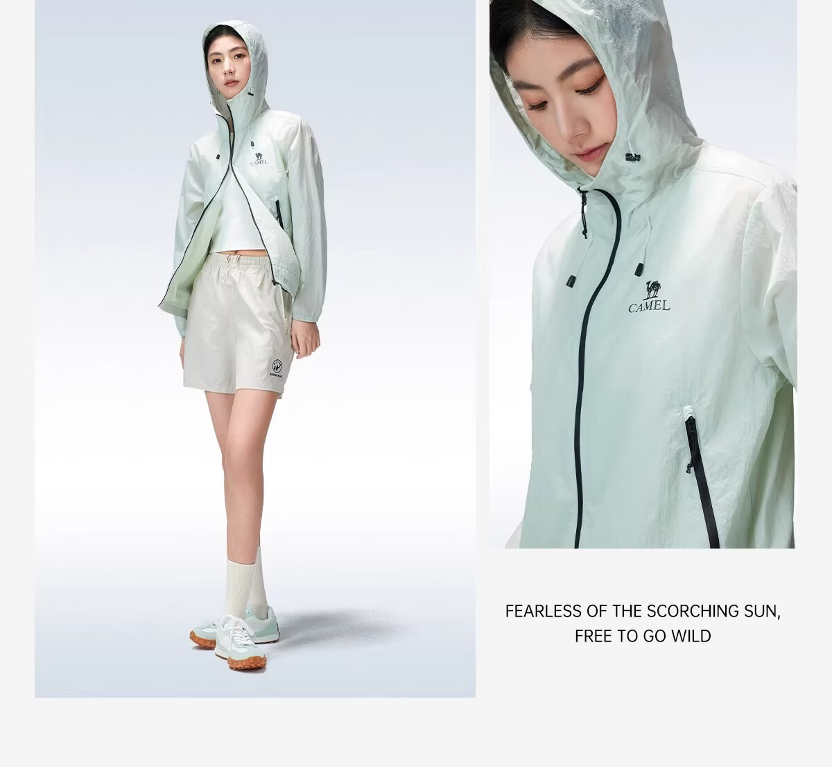 CAMEL [Wang Junkai Edition] 2026 Spring Summer Unisex Breathable Cooling Windproof Water-Repellent Sports Jacket 25