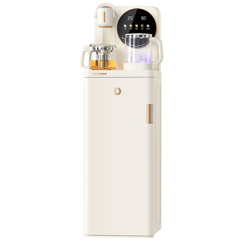 MeiLing Rich Strontium Mineralized Anti-Overflow Tea Bar Machine Home Multifunctional Office Standing Water Dispenser Tea Bar Cabinet 316L Stainless Steel Kettle MY-N08Pro Fresh Water 1.0Pro