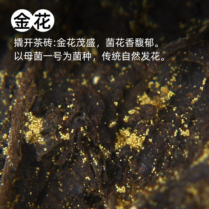 白沙溪茶叶湖南安化黑茶金花茯茶砖茶85周年建厂辉煌茶叶礼盒装1kg