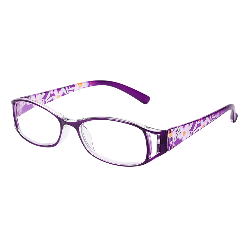 Mr. PuTian Anti-Blue Light Reading Glasses for Women, High Definition Presbyopic Glasses for Elderly, Red, 150 Degrees (50-54 Years Old)