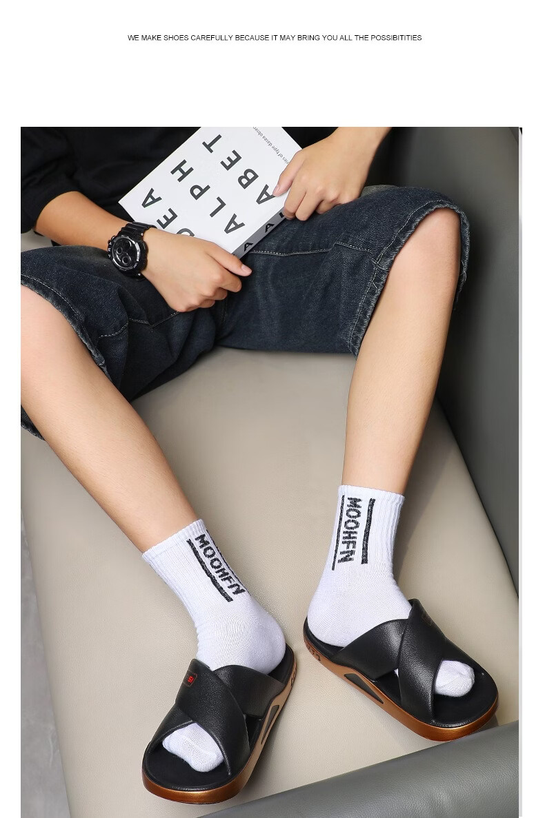 YUZHAOLIN Men's Fashion Sports Beach Slippers Comfortable Soft Sole Sandals 10