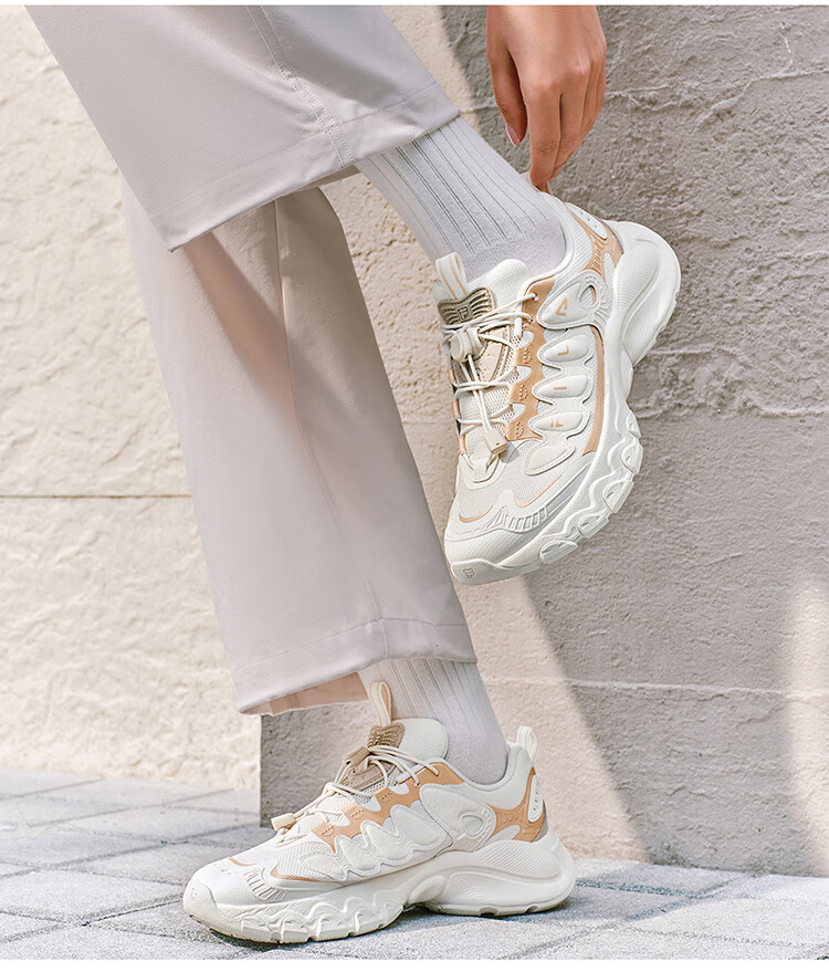 FILA Official Women's Mushroom Dad Sneakers 2026 Spring Casual Sports Shoes 25