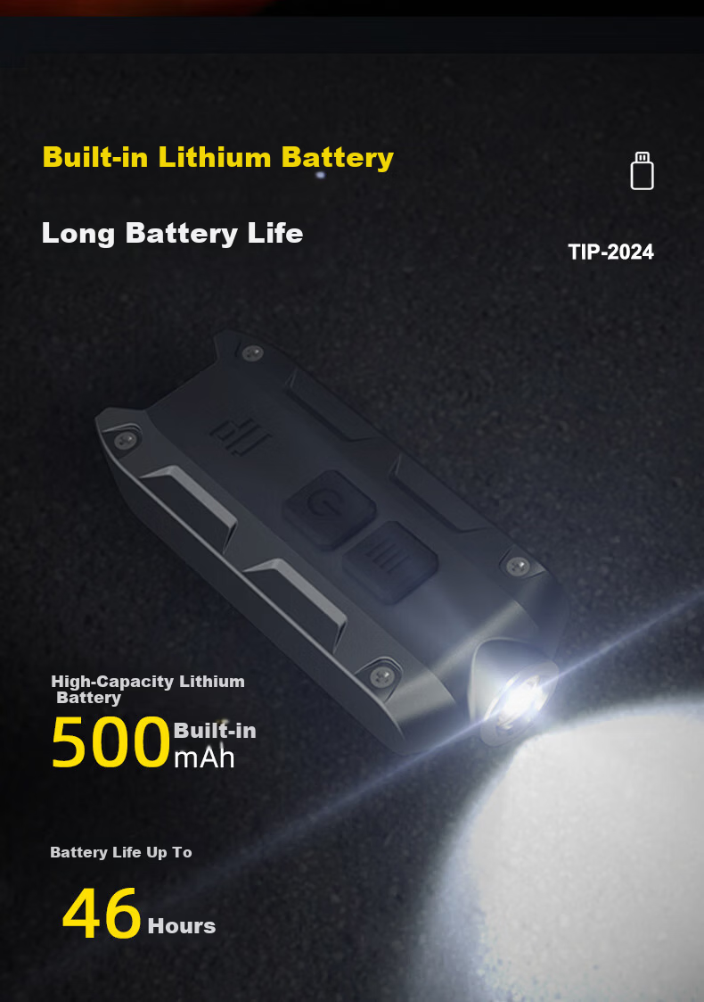 NITECORE TIP Jade Identification Mini Flashlight Jewelry Inspection High Brightness Type-C Rechargeable Keychain Light 6