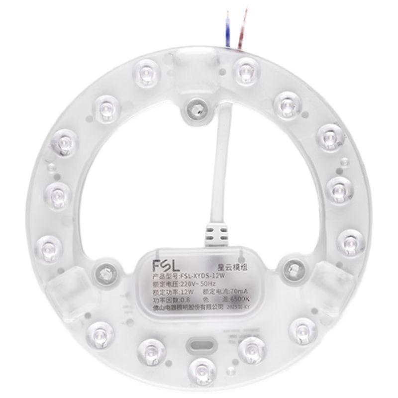 Foshan Lighting LED Ceiling Light Core Round Lamp Panel Replacement Retrofit Light Source Magnetic Suction Lamp Core 18W White Light (6500K)