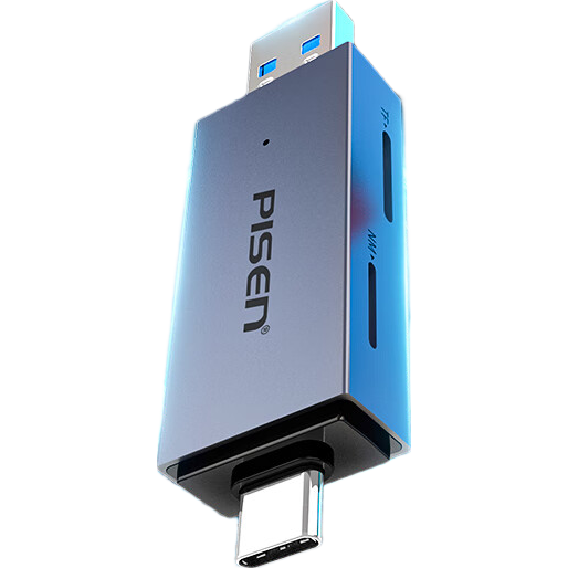 Pisen Huawei NM Card Reader USB3.2/Type-C High-Speed Two-In TF Card Reader Compatible with Huawei Phones/Computers/Apple 16/15/iPad Tablets