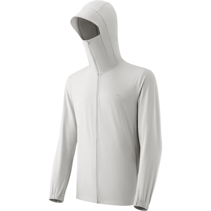 Beneunder Ice Silk Sun Protection Clothing for Men, UV-Resistant Jacket, Cool And Breathable Outdoor Fishing AL936 Light Charcoal Gray L