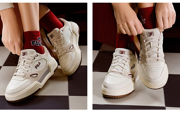 FILA Official Women's CAMPUS 1S Sneakers 2026 Spring Square Casual Shoes 28