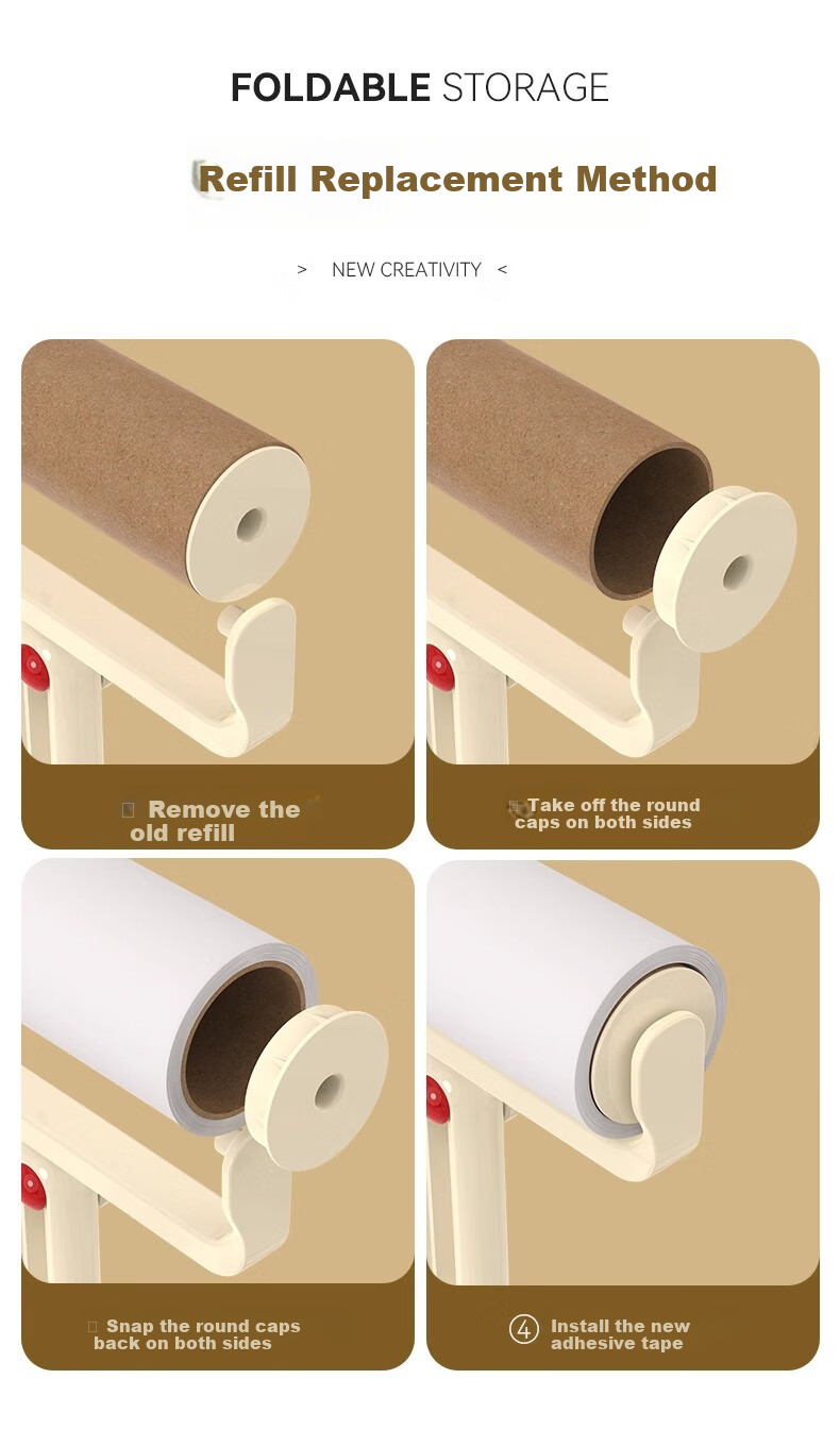 YOUAO Foldable Lint Roller 16cm with 300 Sticky Sheets Refillable Pet Hair Remover for Bed Cat Dog Dust Cleaning 8