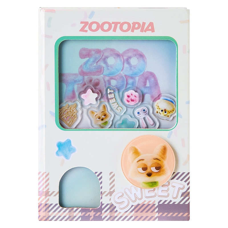 Disney Notebook Creative Cover Gashapon Mechanism Fun Student Journal Stress Relief Gift Cute Colorful Zootopia Merchandise A75378-1