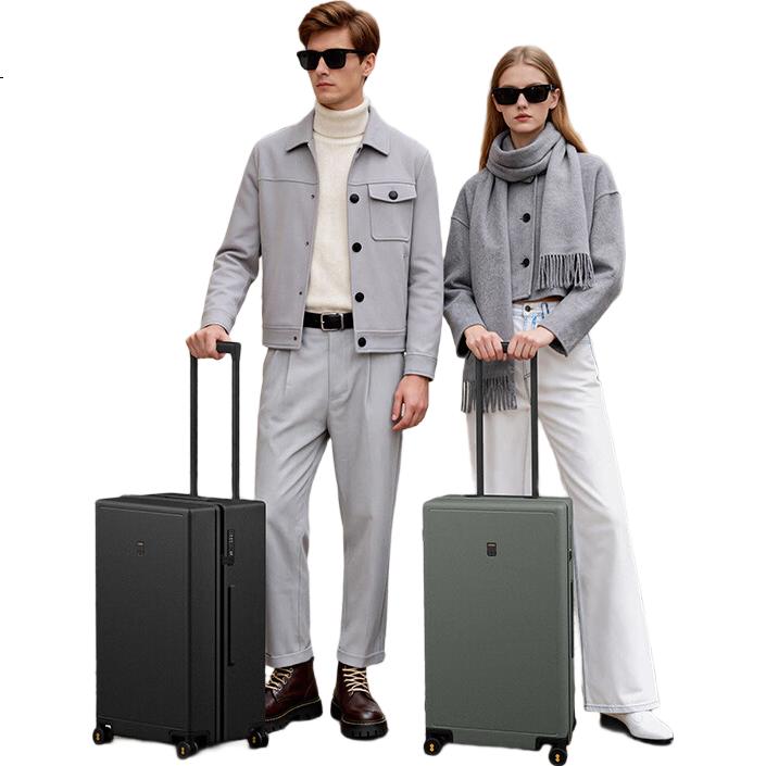 Чемодан LEVEL8 Travel Trunk Series, 24 дюйма, зеленый, с кодовым замком, унисекс