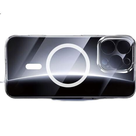 Чехол Xuanka для iPhone 15 Pro Max, противоударный, прозрачный, с защитой камер, MagSafe, PC