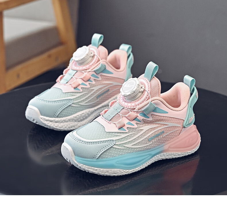 Warrior Girls Lightweight Breathable Running Shoes Kids Soft Sole Casual Shoes Boys Sports Shoes WZ-2160 Pink/Size 32 10