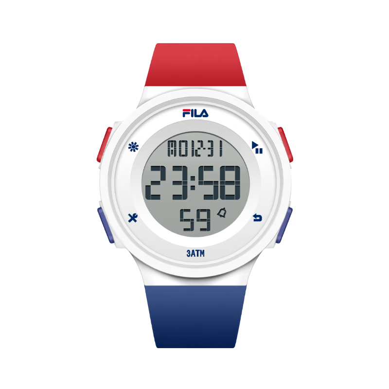 FILA Electronic Watch, Luminous Digital Watch, Sports Watch, Student Watch, Exam Watch for Middle And High School Students, 6557-017