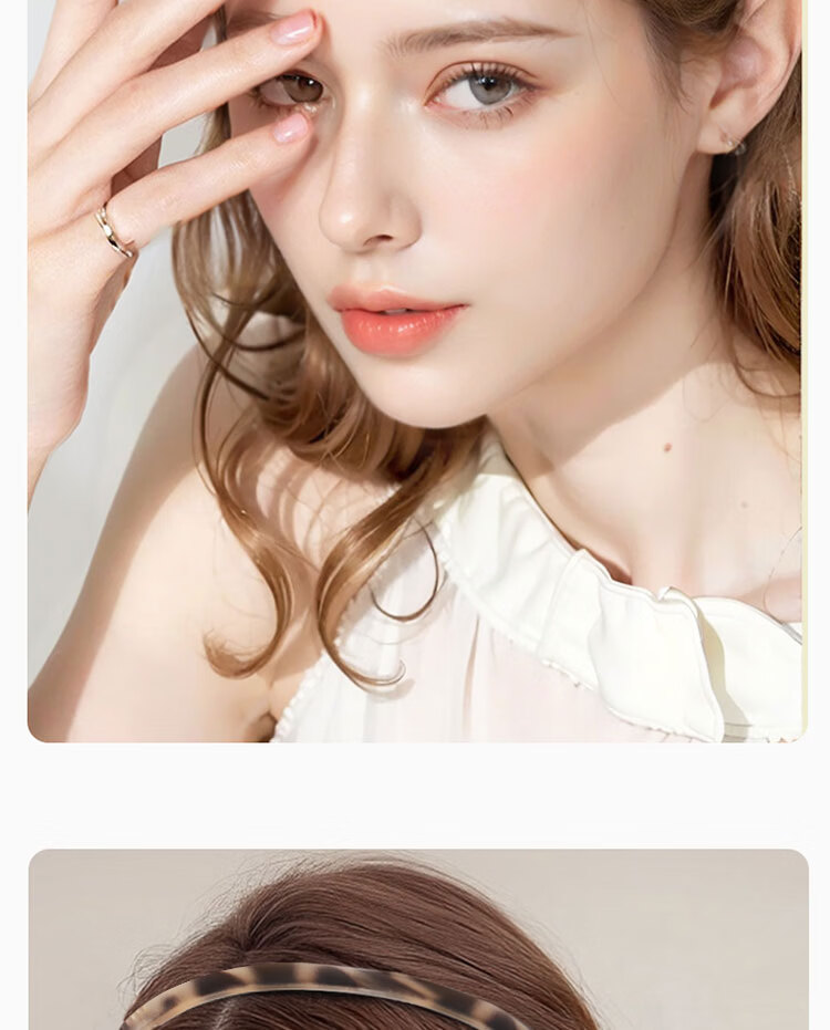 M2KA Women's Irregular Wavy Soft Velvet Headband Non-Slip Invisible Comfortable Hair Hoop Hair Clip 10
