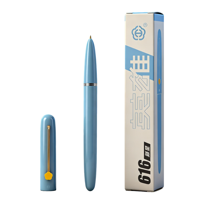 HERO Fountain Pen 616 NOVO Student Children's Day Gift Practice Pen Primary School Student Fountain Pen Refillable Glacier Blue